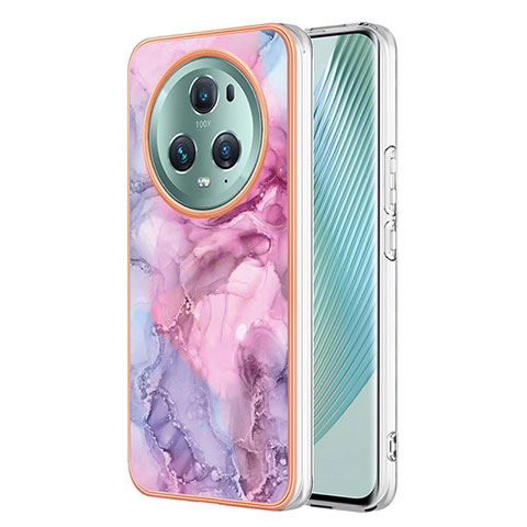 Handyhülle Silikon Hülle Gummi Schutzhülle Flexible Modisch Muster Y01B für Huawei Honor Magic5 Pro 5G Pink