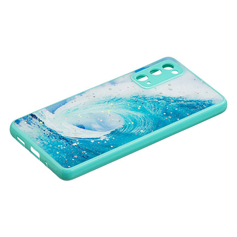 Handyhülle Silikon Hülle Gummi Schutzhülle Flexible Modisch Muster Y01X für Samsung Galaxy S20 FE 5G Grün