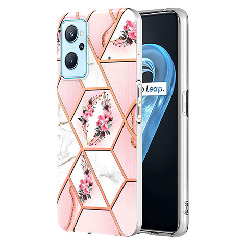 Handyhülle Silikon Hülle Gummi Schutzhülle Flexible Modisch Muster Y02B für Oppo A96 4G Rosa