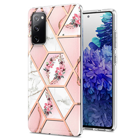 Handyhülle Silikon Hülle Gummi Schutzhülle Flexible Modisch Muster Y02B für Samsung Galaxy S20 FE 5G Rosa