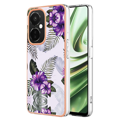 Handyhülle Silikon Hülle Gummi Schutzhülle Flexible Modisch Muster Y03B für Oppo K11x 5G Violett