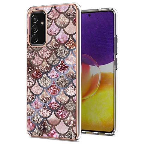 Handyhülle Silikon Hülle Gummi Schutzhülle Flexible Modisch Muster Y03B für Samsung Galaxy F54 5G Braun