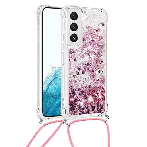 Handyhülle Silikon Hülle Gummi Schutzhülle Flexible Modisch Muster Y03B für Samsung Galaxy S21 Plus 5G Rosegold