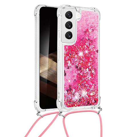 Handyhülle Silikon Hülle Gummi Schutzhülle Flexible Modisch Muster Y03B für Samsung Galaxy S24 5G Pink