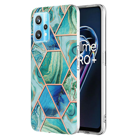 Handyhülle Silikon Hülle Gummi Schutzhülle Flexible Modisch Muster Y04B für Realme 9 Pro 5G Grün