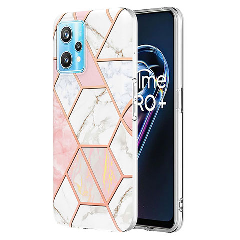 Handyhülle Silikon Hülle Gummi Schutzhülle Flexible Modisch Muster Y04B für Realme 9 Pro 5G Rosa