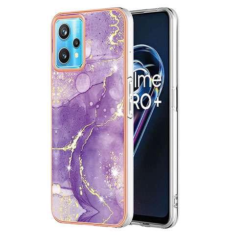 Handyhülle Silikon Hülle Gummi Schutzhülle Flexible Modisch Muster Y05B für Realme 9 Pro 5G Violett