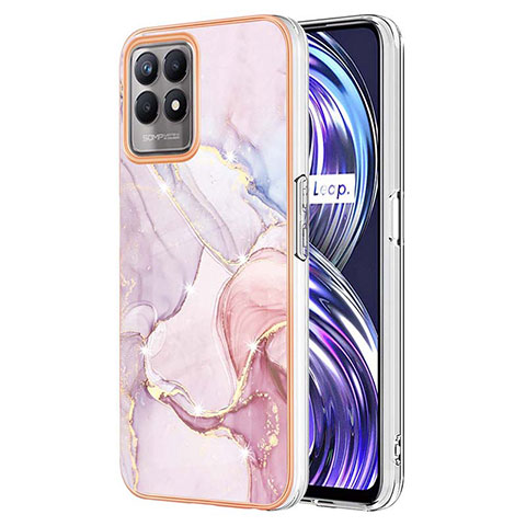 Handyhülle Silikon Hülle Gummi Schutzhülle Flexible Modisch Muster Y05B für Realme Narzo 50 4G Rosa