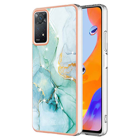 Handyhülle Silikon Hülle Gummi Schutzhülle Flexible Modisch Muster Y05B für Xiaomi Redmi Note 11 Pro 5G Grün