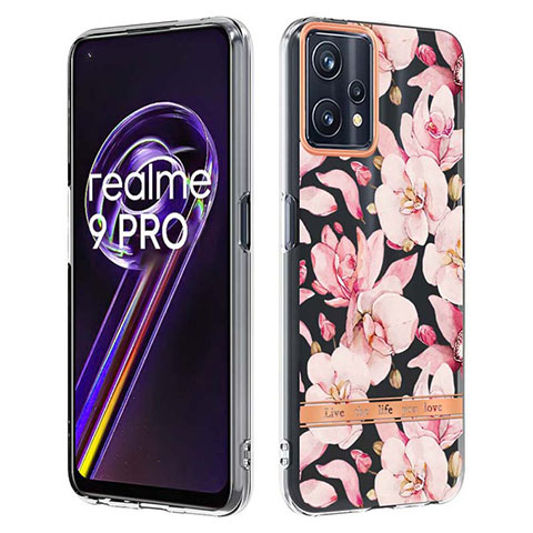 Handyhülle Silikon Hülle Gummi Schutzhülle Flexible Modisch Muster Y06B für Realme 9 Pro 5G Rosa