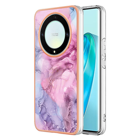 Handyhülle Silikon Hülle Gummi Schutzhülle Flexible Modisch Muster Y07B für Huawei Honor Magic5 Lite 5G Helles Lila