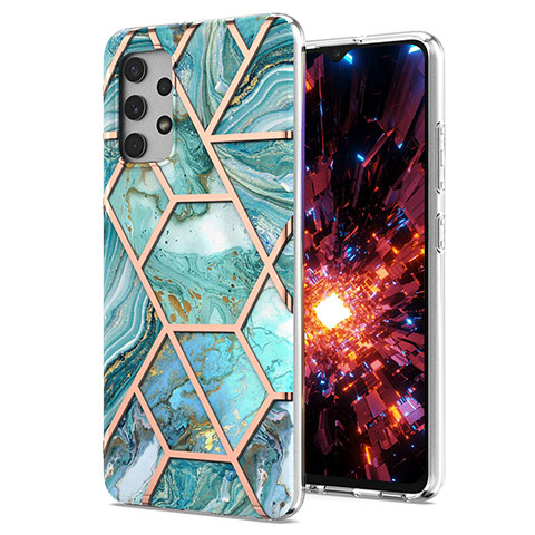 Handyhülle Silikon Hülle Gummi Schutzhülle Flexible Modisch Muster Y07B für Samsung Galaxy A32 4G Grün