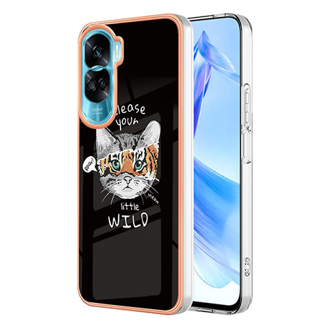 Handyhülle Silikon Hülle Gummi Schutzhülle Flexible Modisch Muster YB2 für Huawei Honor 90 Lite 5G Plusfarbig