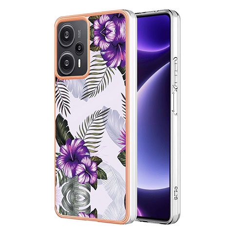 Handyhülle Silikon Hülle Gummi Schutzhülle Flexible Modisch Muster YB3 für Xiaomi Poco F5 5G Violett