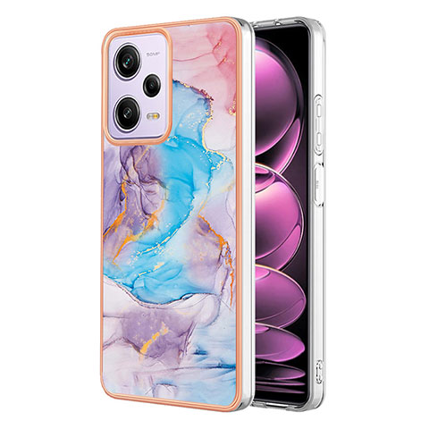 Handyhülle Silikon Hülle Gummi Schutzhülle Flexible Modisch Muster YB4 für Xiaomi Redmi Note 12 Pro 5G Blau