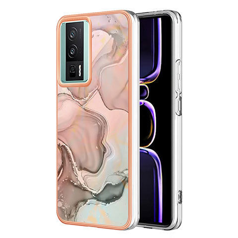 Handyhülle Silikon Hülle Gummi Schutzhülle Flexible Modisch Muster YB7 für Xiaomi Redmi K60 5G Rosa