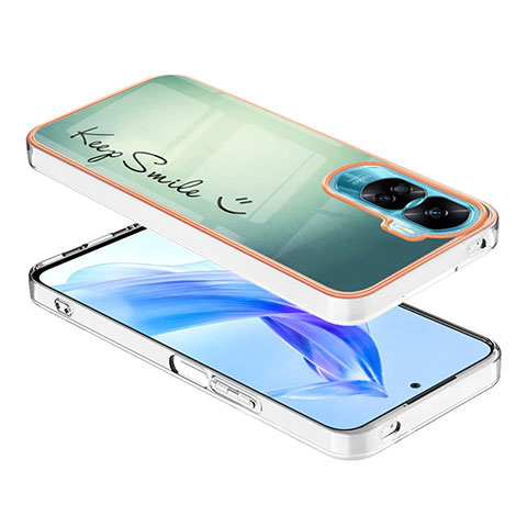 Handyhülle Silikon Hülle Gummi Schutzhülle Flexible Modisch Muster YB8 für Huawei Honor 90 Lite 5G Grün