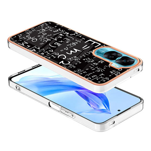 Handyhülle Silikon Hülle Gummi Schutzhülle Flexible Modisch Muster YB8 für Huawei Honor 90 Lite 5G Schwarz