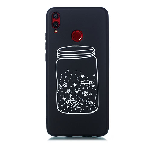 Handyhülle Silikon Hülle Gummi Schutzhülle Sternenhimmel für Huawei Honor V10 Lite Weiß