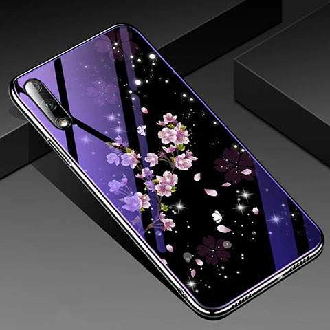 Handyhülle Silikon Hülle Rahmen Schutzhülle Spiegel Blumen für Huawei Honor 9X Plusfarbig