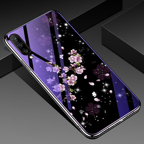 Handyhülle Silikon Hülle Rahmen Schutzhülle Spiegel Blumen für Samsung Galaxy A90 5G Plusfarbig