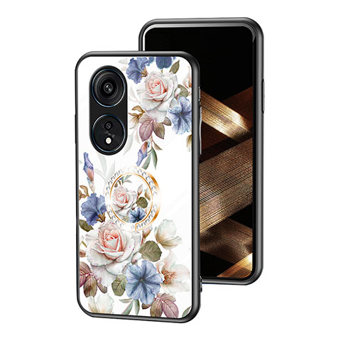 Handyhülle Silikon Hülle Rahmen Schutzhülle Spiegel Blumen S01 für Huawei Honor X5 Plus Weiß