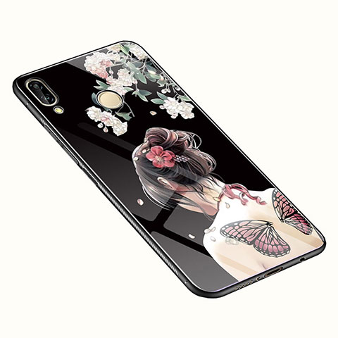 Handyhülle Silikon Hülle Rahmen Schutzhülle Spiegel Blumen S01 für Huawei Nova 3e Bunt