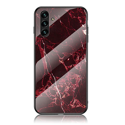 Handyhülle Silikon Hülle Rahmen Schutzhülle Spiegel Modisch Muster für Samsung Galaxy A13 5G Rot