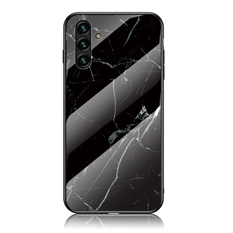 Handyhülle Silikon Hülle Rahmen Schutzhülle Spiegel Modisch Muster für Samsung Galaxy A13 5G Schwarz