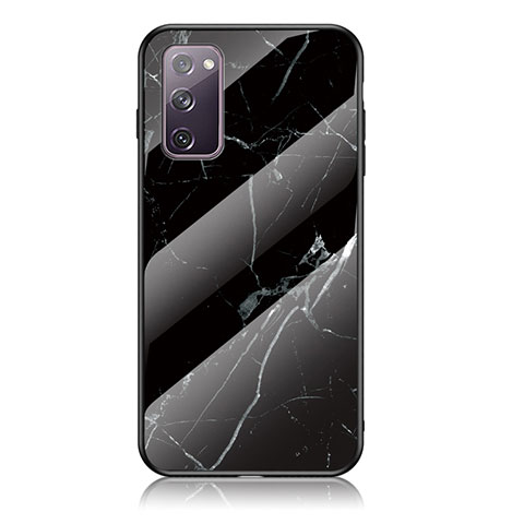 Handyhülle Silikon Hülle Rahmen Schutzhülle Spiegel Modisch Muster für Samsung Galaxy S20 FE 4G Schwarz