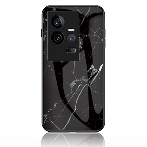 Handyhülle Silikon Hülle Rahmen Schutzhülle Spiegel Modisch Muster für Vivo iQOO 11 5G Schwarz