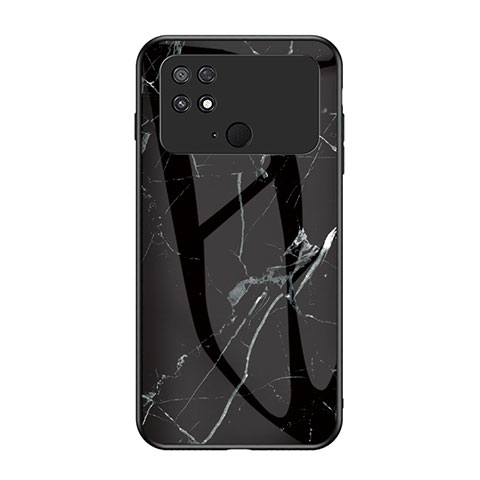 Handyhülle Silikon Hülle Rahmen Schutzhülle Spiegel Modisch Muster für Xiaomi Poco C40 Schwarz