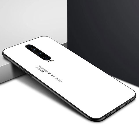 Handyhülle Silikon Hülle Rahmen Schutzhülle Spiegel Modisch Muster für Xiaomi Redmi K30 4G Weiß