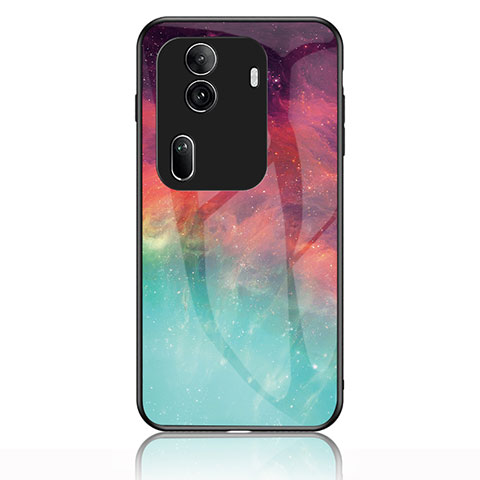 Handyhülle Silikon Hülle Rahmen Schutzhülle Spiegel Modisch Muster LS1 für Oppo Reno11 Pro 5G Rot