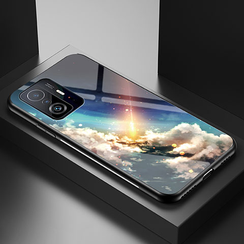 Handyhülle Silikon Hülle Rahmen Schutzhülle Spiegel Modisch Muster LS1 für Xiaomi Mi 11T Pro 5G Plusfarbig