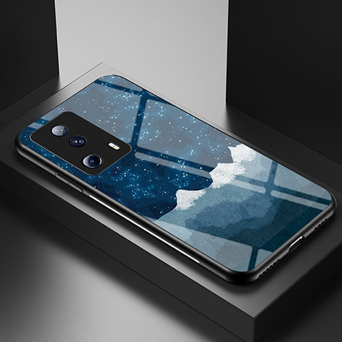 Handyhülle Silikon Hülle Rahmen Schutzhülle Spiegel Modisch Muster LS1 für Xiaomi Mi 12 Lite NE 5G Blau