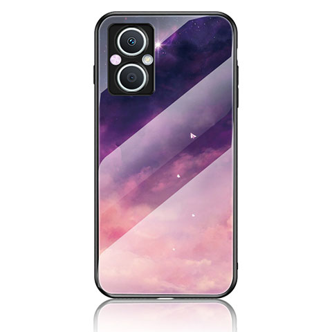 Handyhülle Silikon Hülle Rahmen Schutzhülle Spiegel Modisch Muster LS4 für Oppo F21 Pro 5G Violett