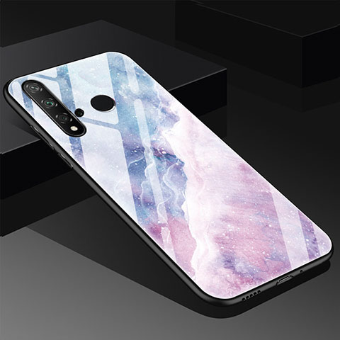 Handyhülle Silikon Hülle Rahmen Schutzhülle Spiegel Modisch Muster S03 für Huawei Nova 5i Rosa