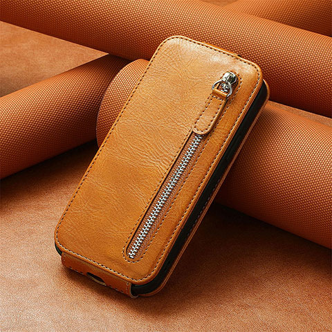 Handytasche Flip Schutzhülle Leder S01D für Xiaomi Redmi K50 Ultra 5G Braun