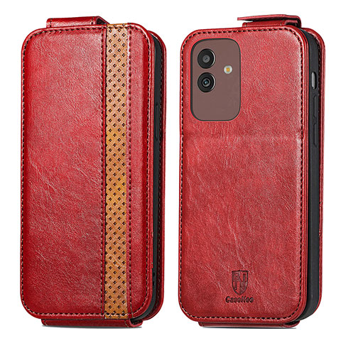 Handytasche Flip Schutzhülle Leder S02D für Samsung Galaxy M13 5G Rot