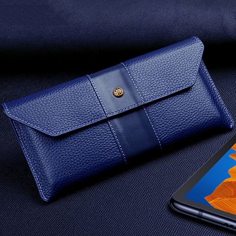 Handytasche Schutzhülle Flip Leder Hülle T03 für Huawei Mate Xs 5G Blau