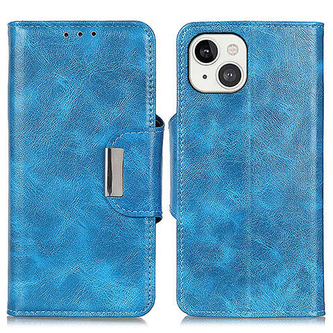 Handytasche Stand Schutzhülle Flip Leder Hülle A01 für Apple iPhone 13 Blau