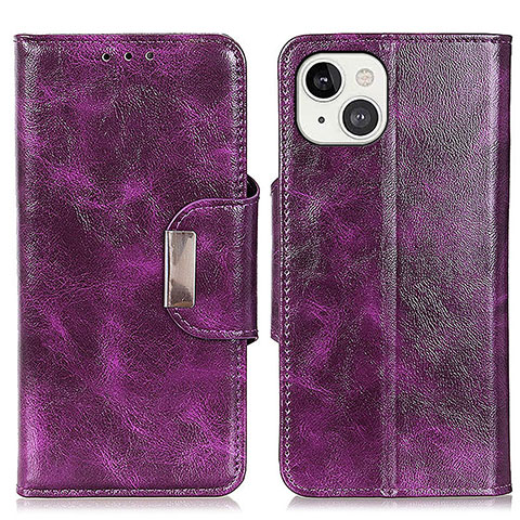 Handytasche Stand Schutzhülle Flip Leder Hülle A01 für Apple iPhone 13 Violett