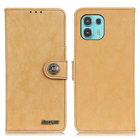 Handytasche Stand Schutzhülle Flip Leder Hülle A01D für Motorola Moto Edge 20 Lite 5G Gold