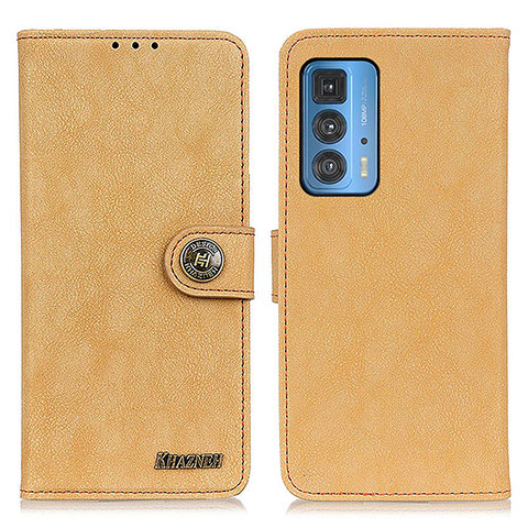 Handytasche Stand Schutzhülle Flip Leder Hülle A01D für Motorola Moto Edge 20 Pro 5G Gold