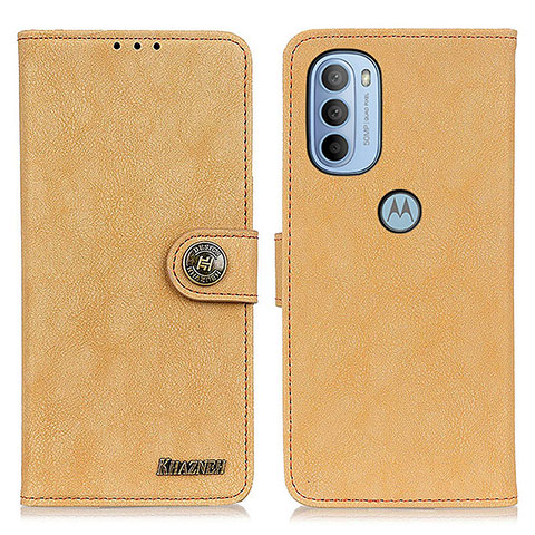 Handytasche Stand Schutzhülle Flip Leder Hülle A01D für Motorola Moto G31 Gold