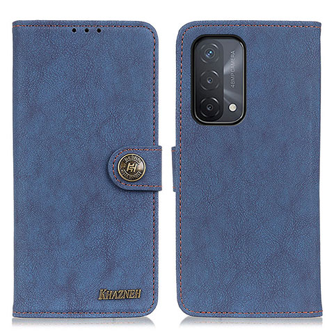 Handytasche Stand Schutzhülle Flip Leder Hülle A01D für Oppo A54 5G Blau