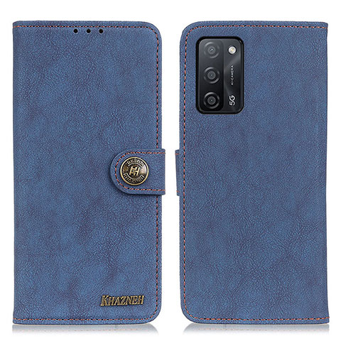 Handytasche Stand Schutzhülle Flip Leder Hülle A01D für Oppo A55 5G Blau