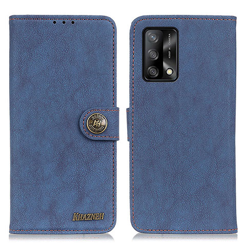 Handytasche Stand Schutzhülle Flip Leder Hülle A01D für Oppo A74 4G Blau