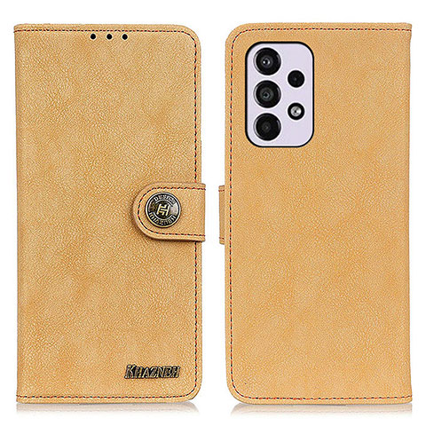 Handytasche Stand Schutzhülle Flip Leder Hülle A01D für Samsung Galaxy A33 5G Gold